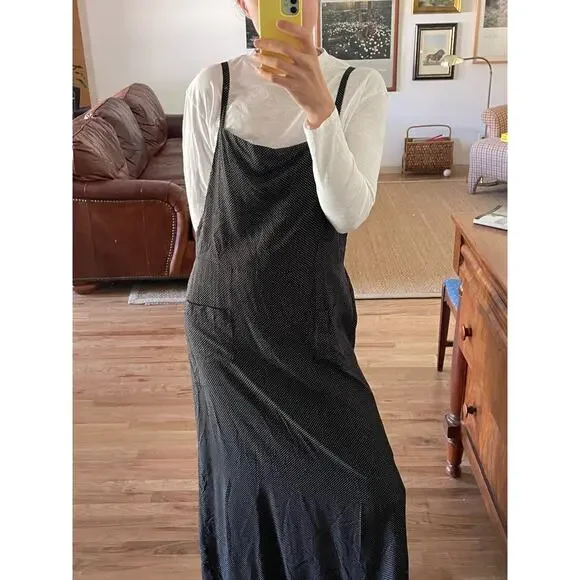 90s Cross Back Maxi Dress Jumper Size Large - Picture 2 of 8